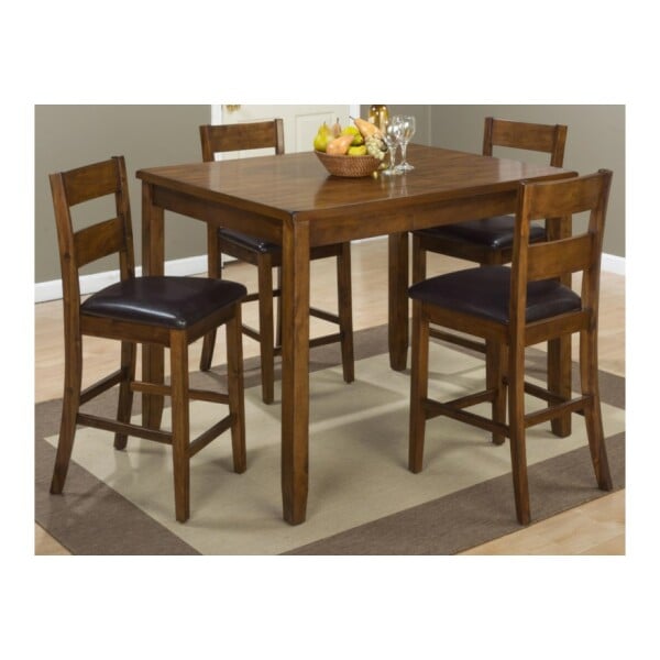 Plantation Counter Height Table And 4 Stools Dining Sets 08