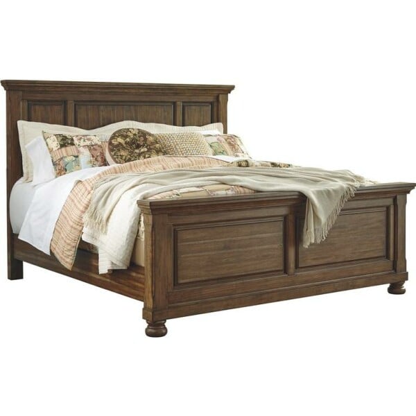 Flynnter King Panel Bed Beds ashley furniture