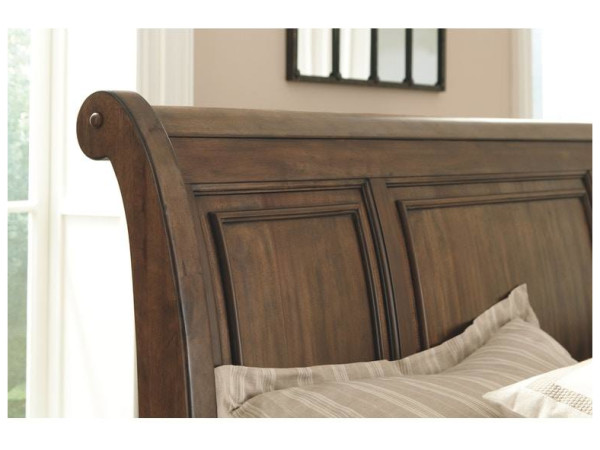 Flynnter Queen Sleigh Bed with 2 Storage Drawers - Image 2