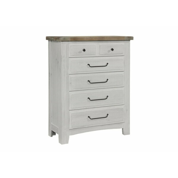 Sawmill 5-Drawer Storage Chest Alabaster 2-Tone Chests Vaughan Bassett