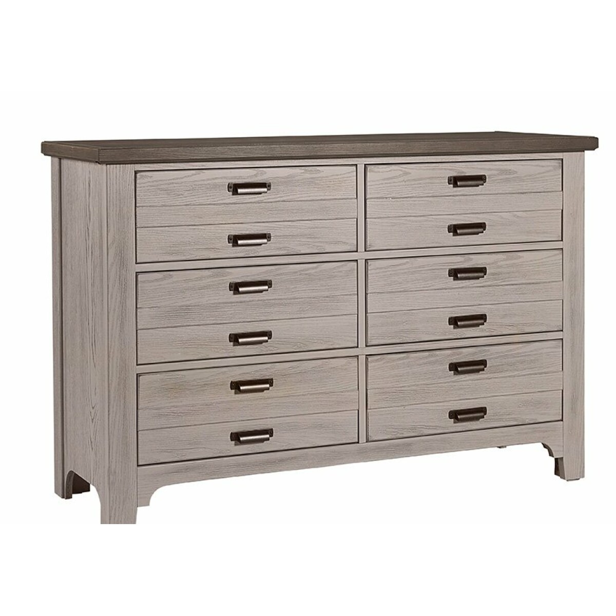 LMCO Home Bungalow Home Double Dresser – 6 Drawer Dover Grey/Folkstone Dressers Vaughan Bassett 3