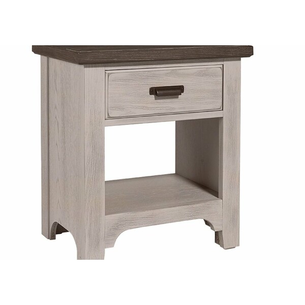 LMCO Home Bungalow Home Nightstand – 1 Drawer Dover Grey/Folkstone Nightstands Vaughan Bassett