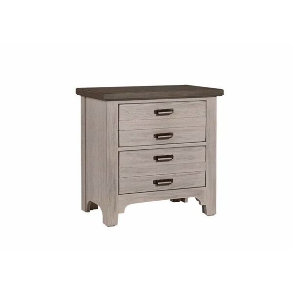 LMCO Home Bungalow Nightstands – 2 Drawer Dover Grey/Folkstone Nightstands Vaughan Bassett