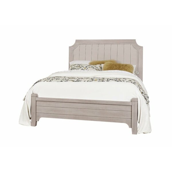 LMCO Home Bungalow Upholstered Bed In Queen & King Grey/Folkstone Beds Vaughan Bassett