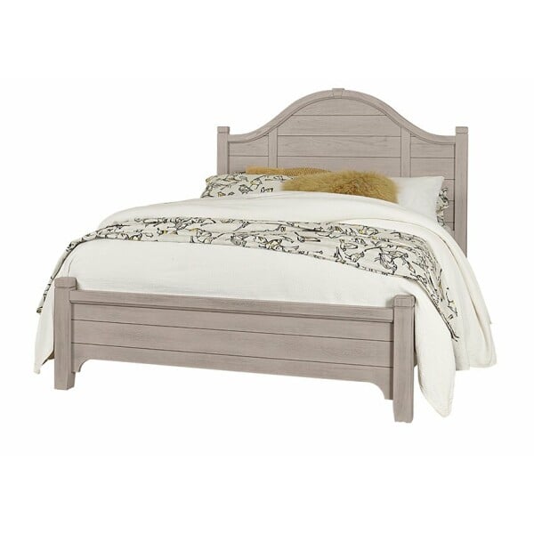 LMCO Home Bungalow Arched Bed In Queen & King Dover Grey/Folkstone Beds Vaughan Bassett