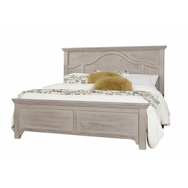 LMCO Home Bungalow Mantel Bed In Queen & King Dover Grey/Folkstone Beds Vaughan Bassett