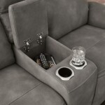 Next-Gen DuraPella Power Reclining Loveseat with Console - Image 9