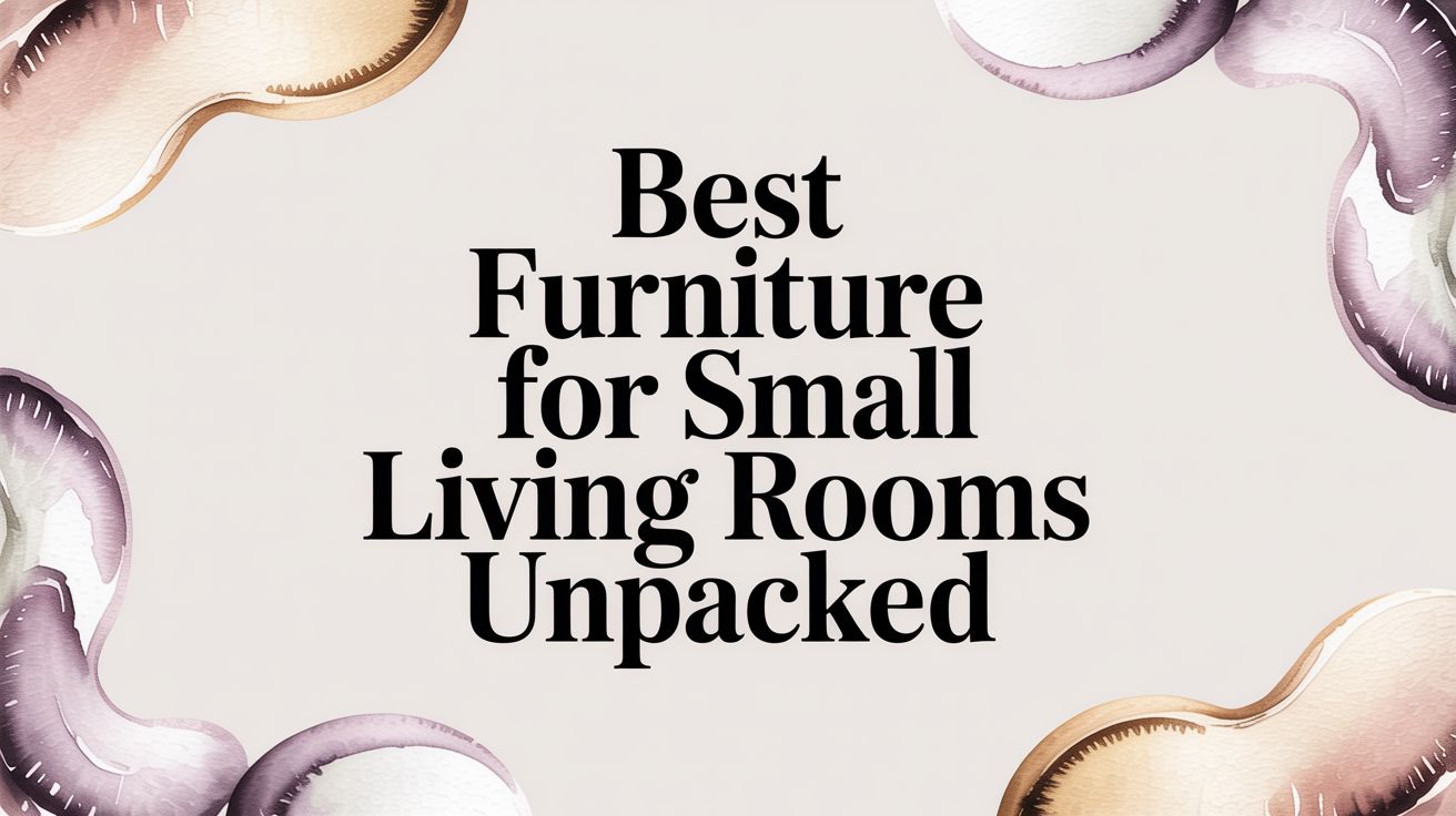 Your Guide to the Best Furniture For Small Living Rooms