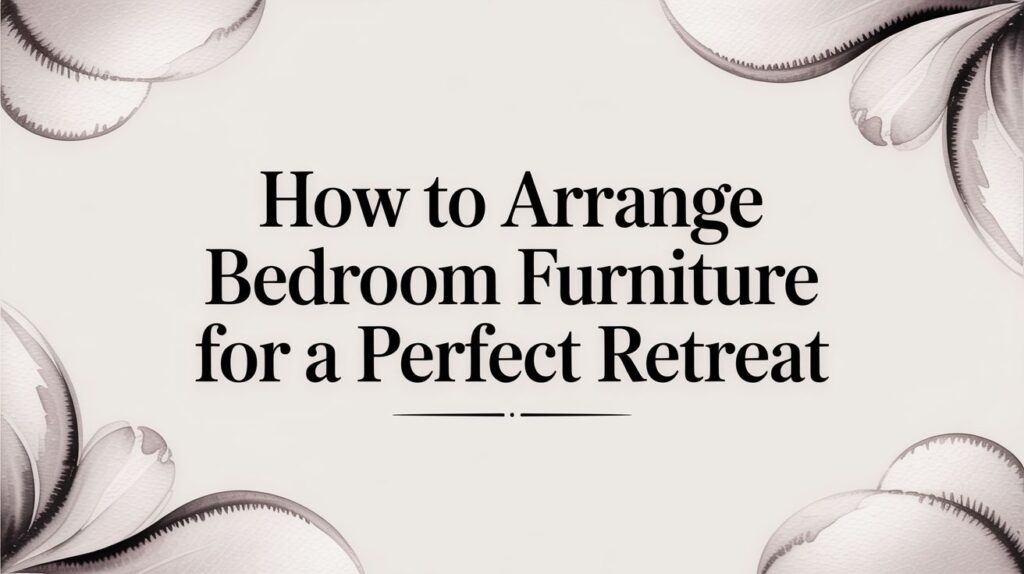 How to Arrange Bedroom Furniture for a Perfect Retreat