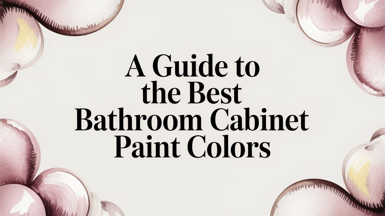 Bathroom Cabinet Paint Colors Watercolor Graphic