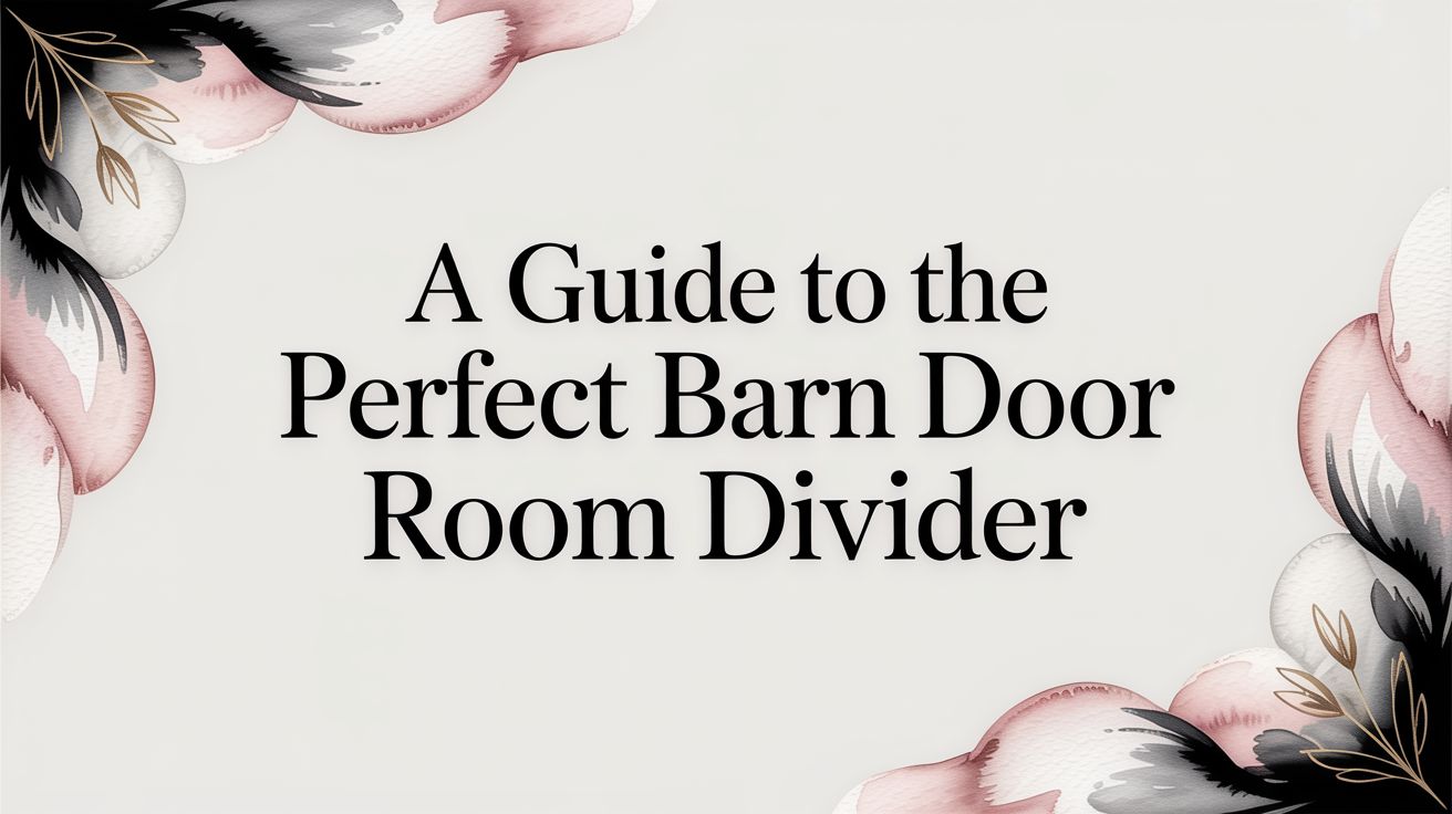 Barn Door Room Divider Title Card