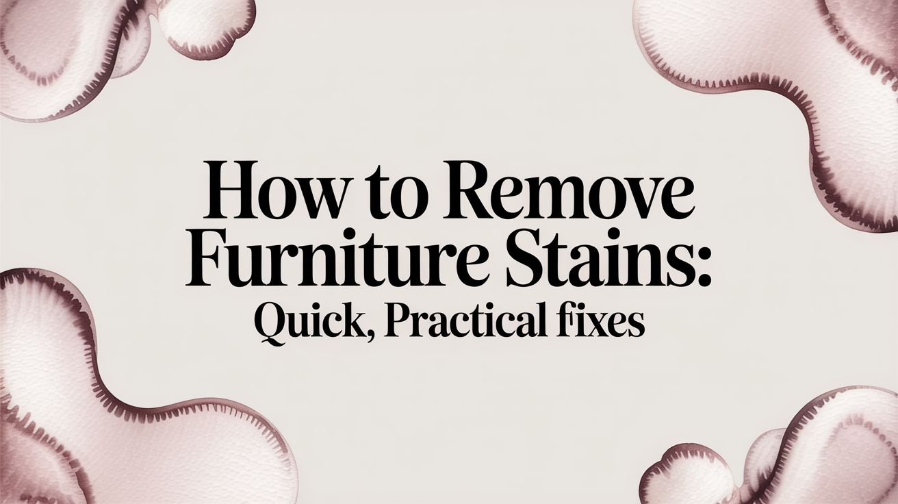 How To Remove Furniture Stains Title Card