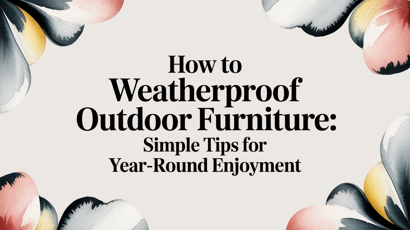 How To Weatherproof Outdoor Furniture Title Card