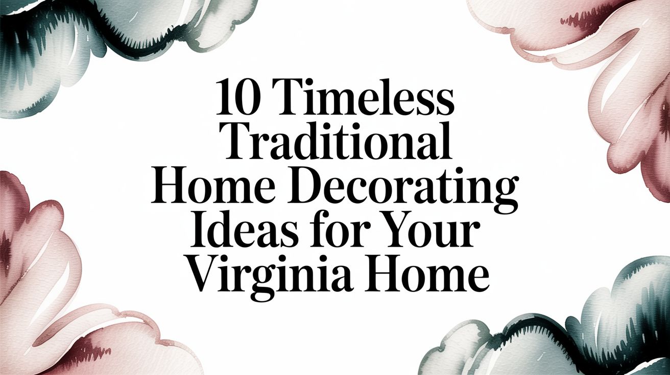 Traditional Home Decorating Ideas Text Header