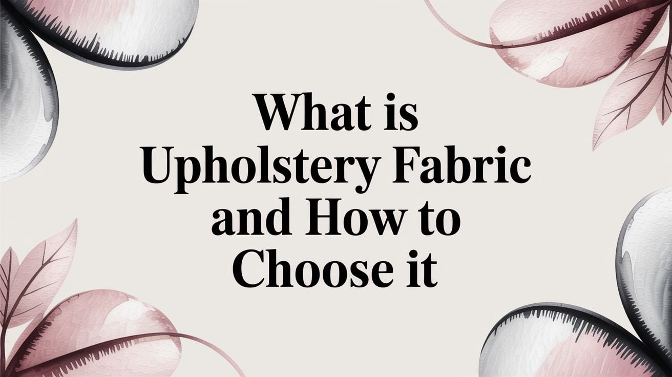 What Is Upholstery Fabric Upholstery Guide