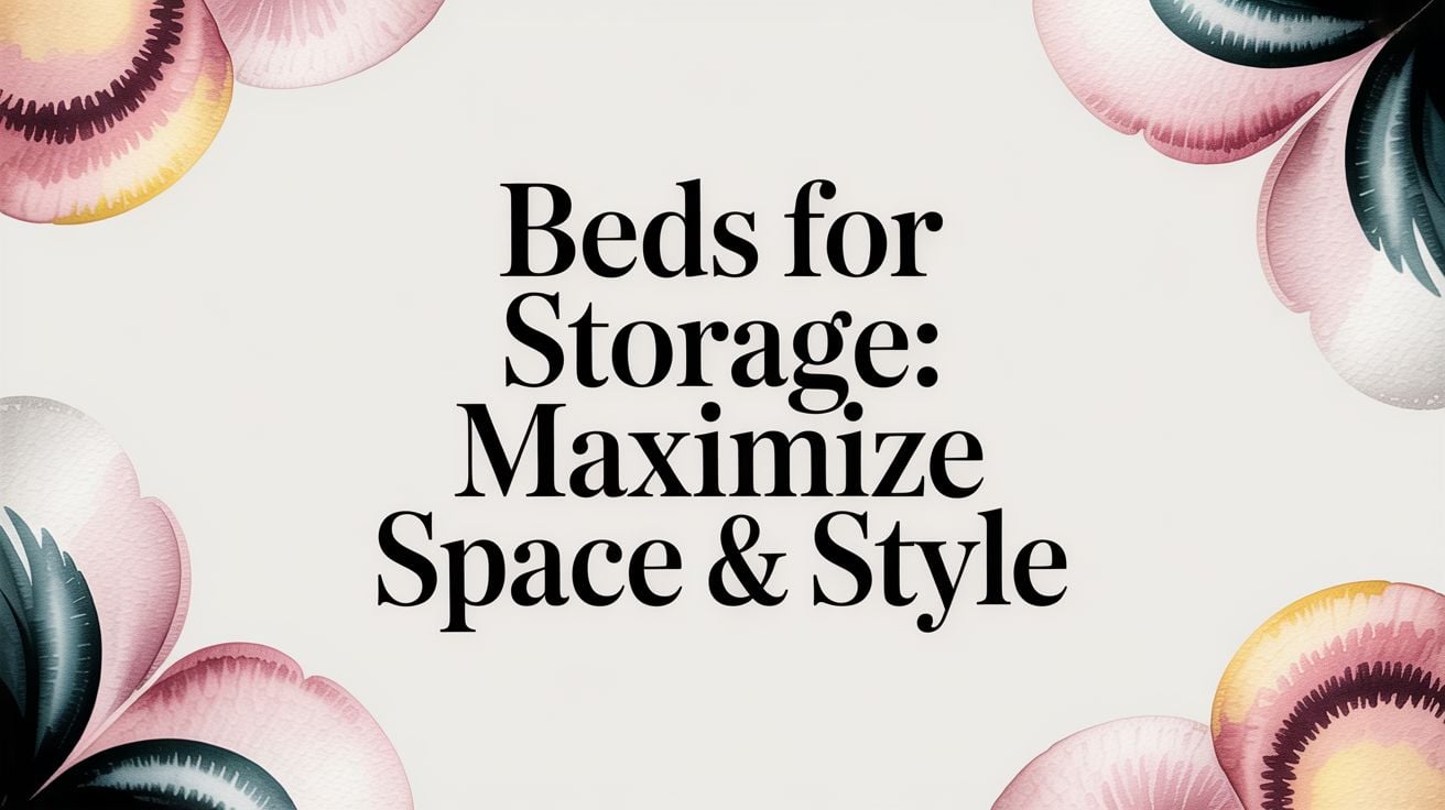 Beds For Storage Floral Design