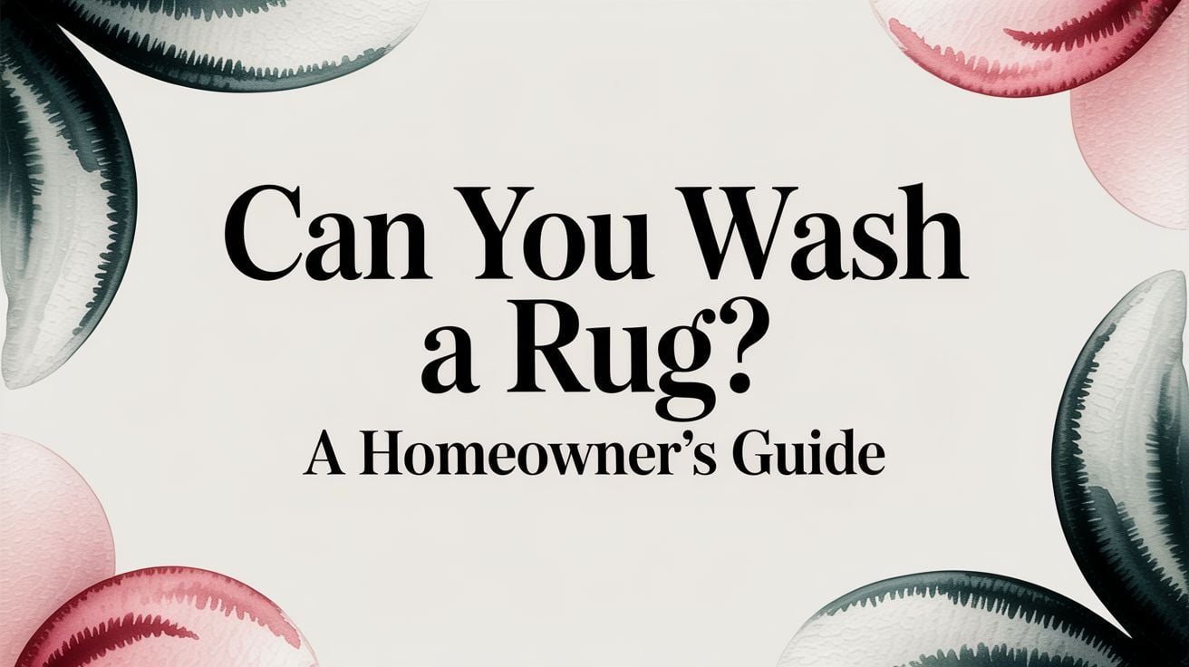 Can You Wash A Rug Question Graphic