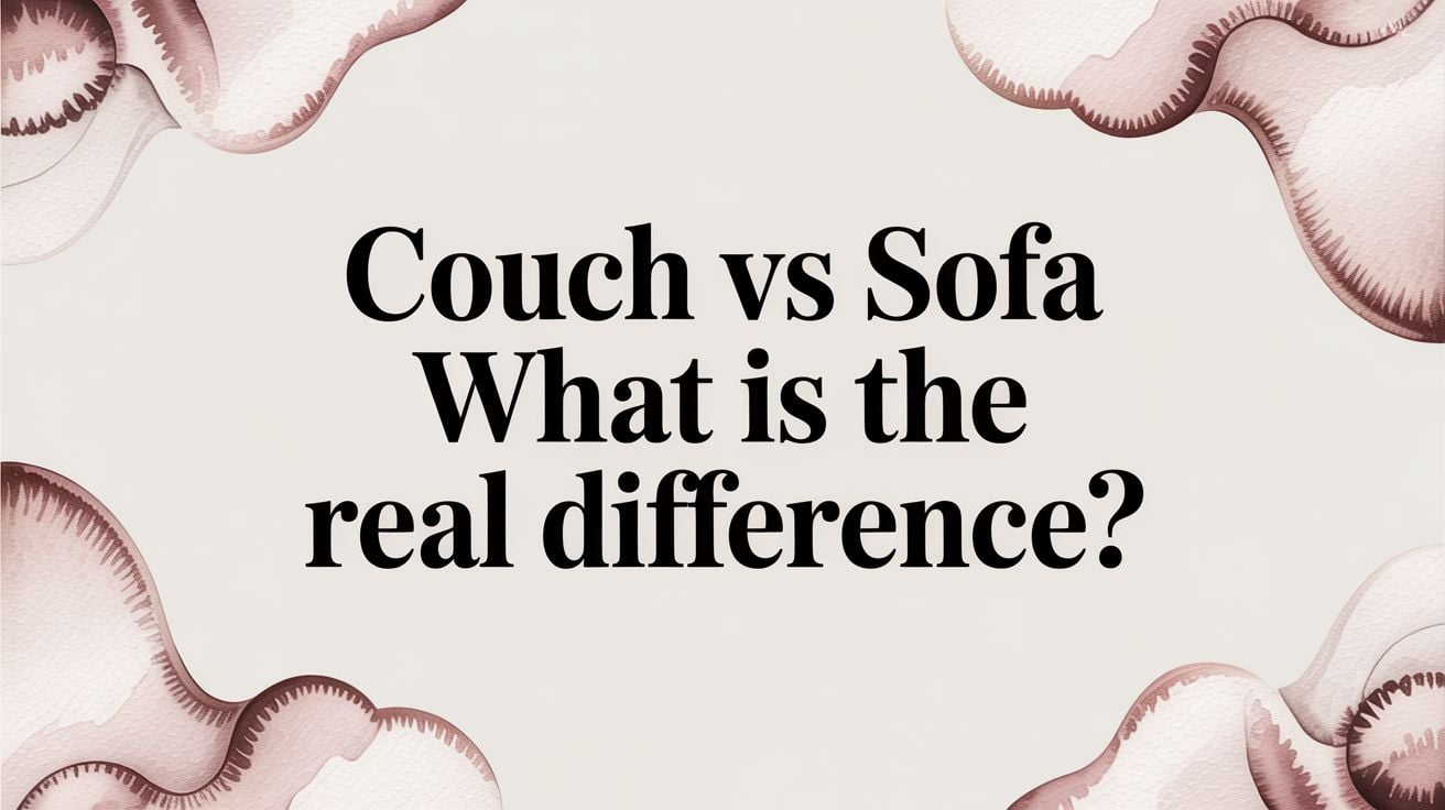 Couch Vs Sofa Question