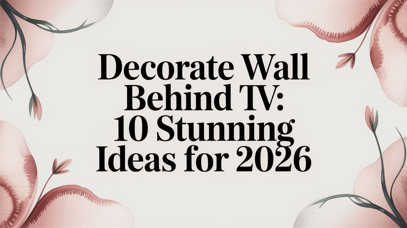Decorate Wall Behind Tv Title Card
