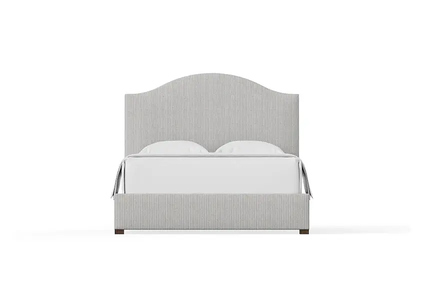 Choices Custom Bed Collection Emily Upholstered Bed - Grey Stripe - 100-559Q-155Q-822Q