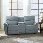 James Reclining Loveseat w/ Console - 449521 - Image 3