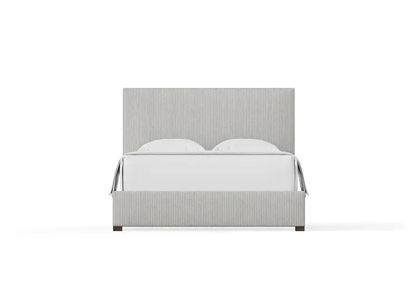Choices Custom Bed Collection Amelia Upholstered Bed - Grey Stripe - 100-551Q-155Q-822Q