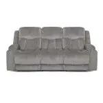 652 Denali Power Reclining Sofa W/ Power Headrest, Fold Down Table, Lights, Usb And Wireless Charging, dual Arm Storage, Massage, Cupholders, And Drawer 65247