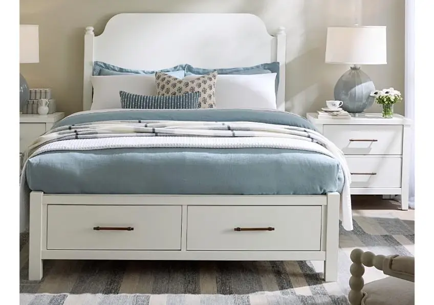 Pure Maple Poster Storage Bed - 184-669-066B-502-666T