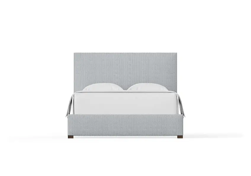 Choices Custom Bed Collection Amelia Upholstered Bed - Navy Stripe - 100-551N-155N-822N