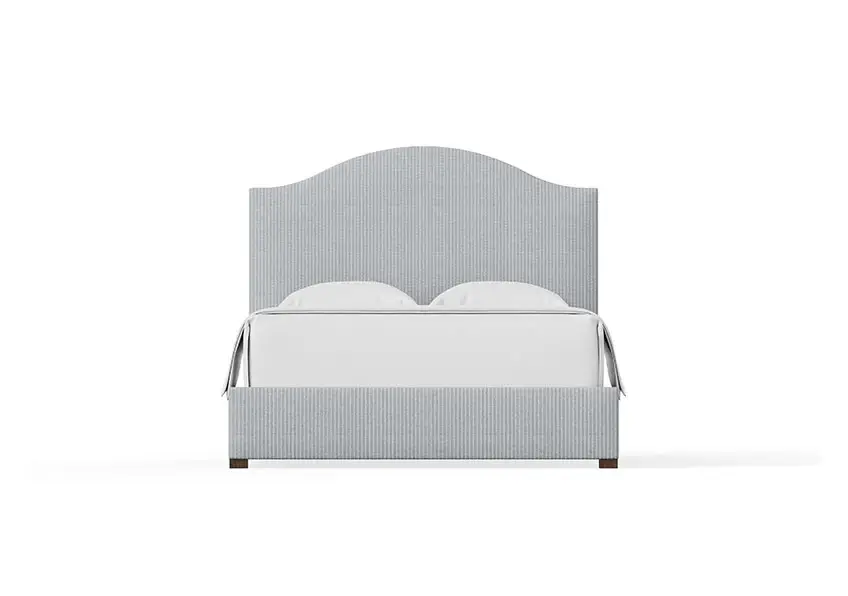 Choices Custom Bed Collection Emily Upholstered Bed - Navy Stripe - 100-669N-166N-822N