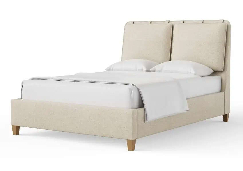 Pure Maple Upholstered Bed-pure White - 182-661P-166P-822P-404