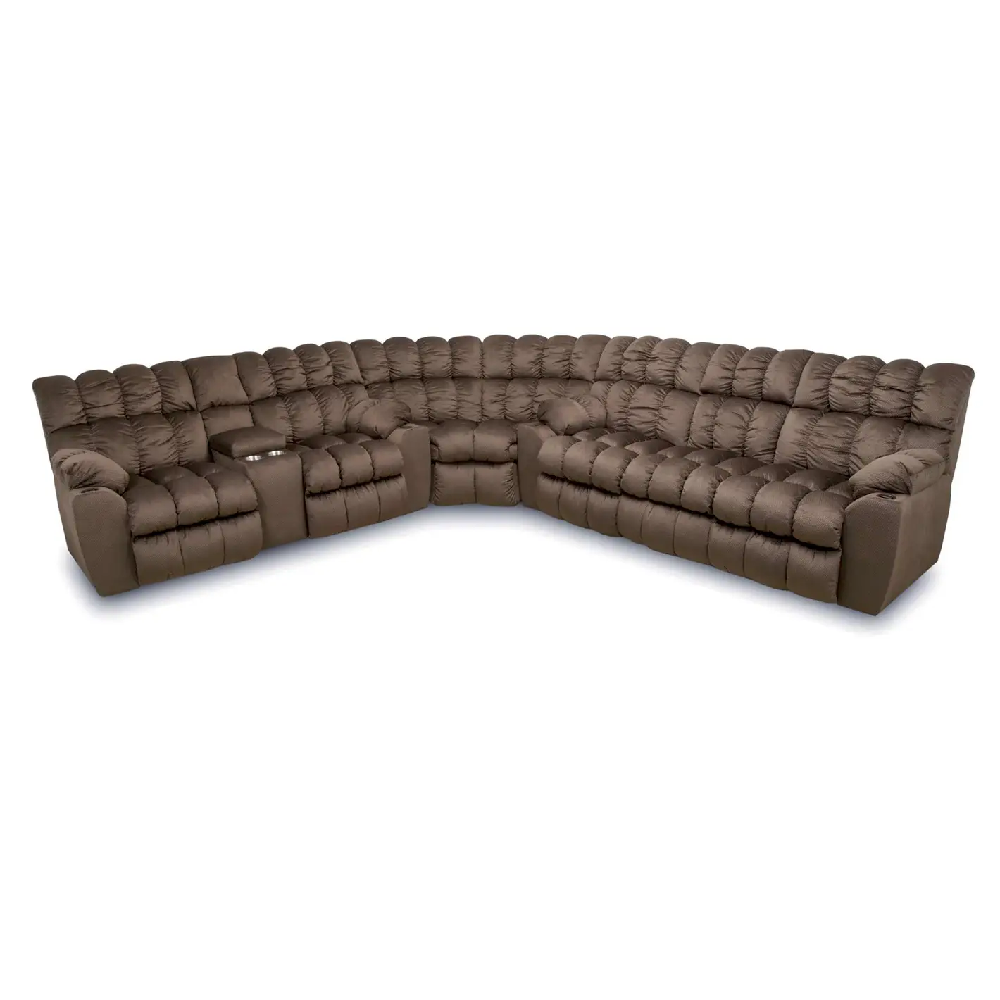 440 Brayden Manual Reclining Sofa W/ Table, Lights, Drawer W/ Lumbar Massage & Frosty Fridge 44039-59