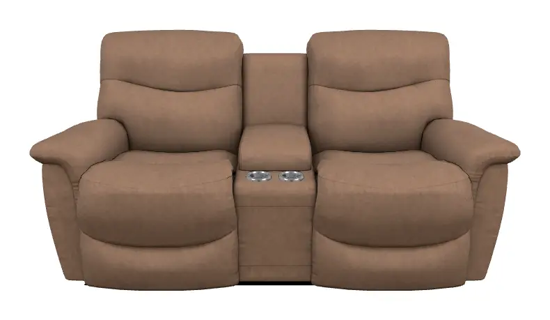 James Power Reclining Loveseat w/ Headrest & Console - U49521