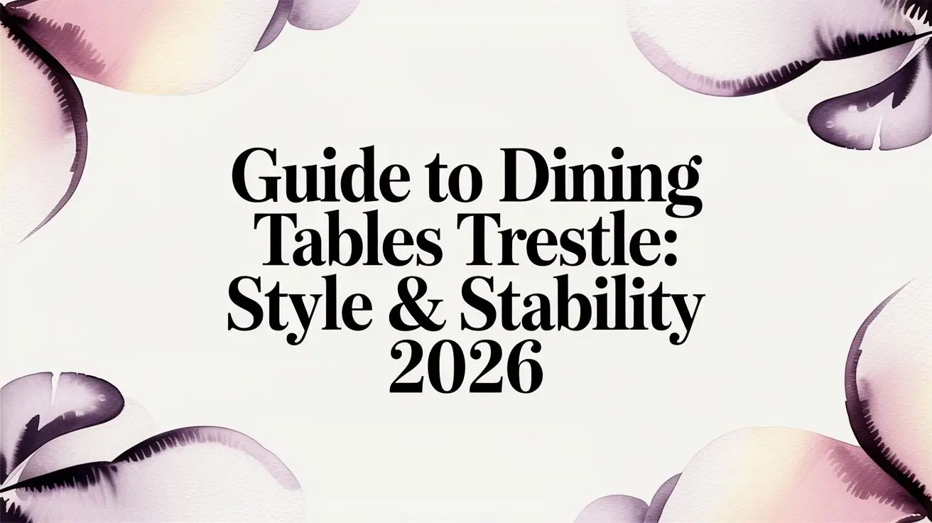 Dining Tables Trestle Table Guide