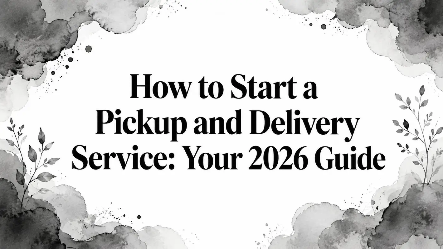 How To Start A Pickup And Delivery Service Business Guide