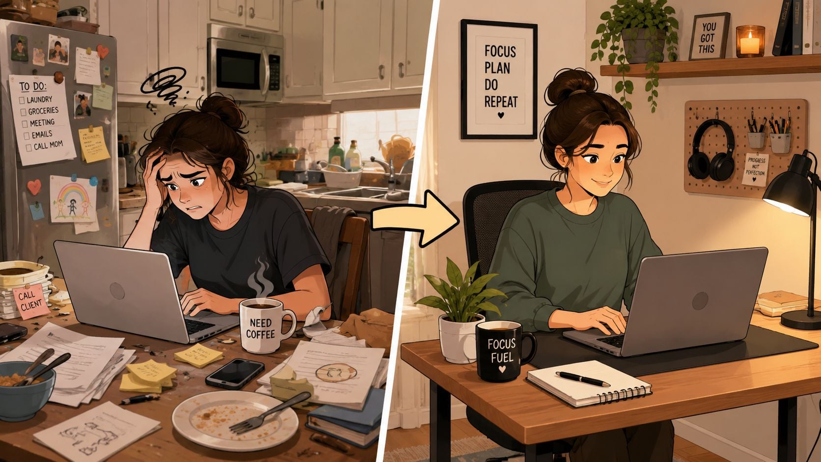 From Kitchen Table to Productive Corner