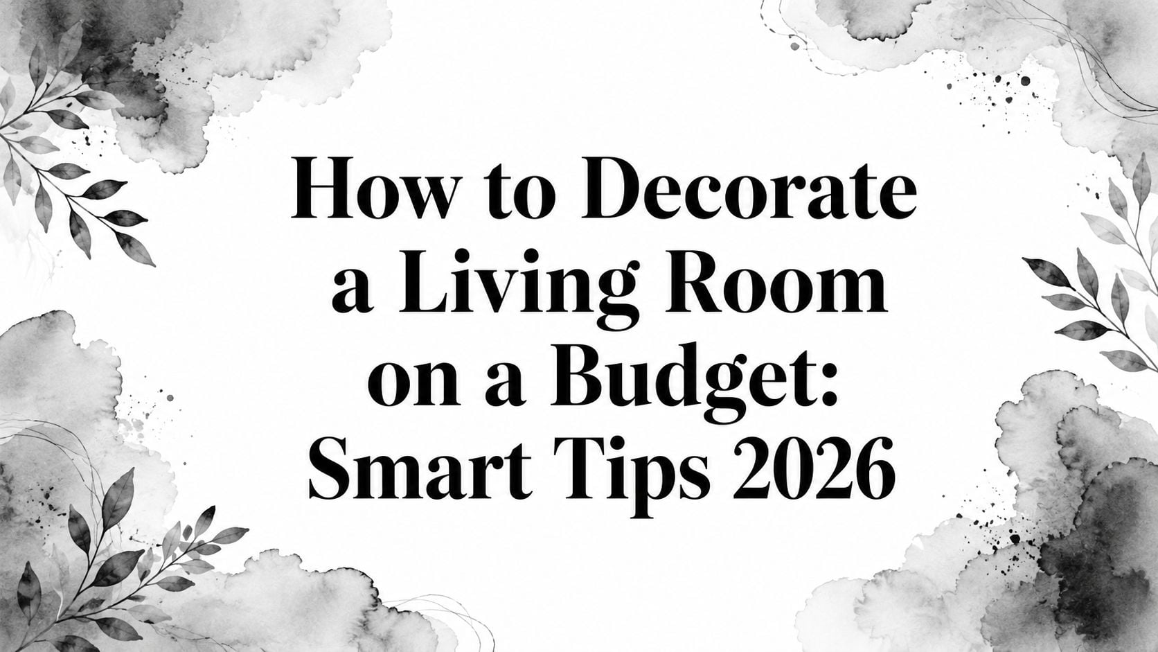How To Decorate A Living Room On A Budget Design Tips